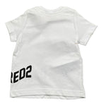 Dsquared2 T-Shirt tinta unita con Stampa Bianco per Neonato DQ2138 BIANCO DSQUARED2 