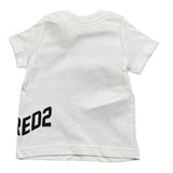 Dsquared2 T-Shirt tinta unita con Stampa Bianco per Neonato DQ2138 BIANCO DSQUARED2 
