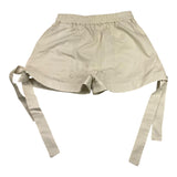 Meimeij Einfarbige Shorts mit elastischer Taille in Grau für Mädchen