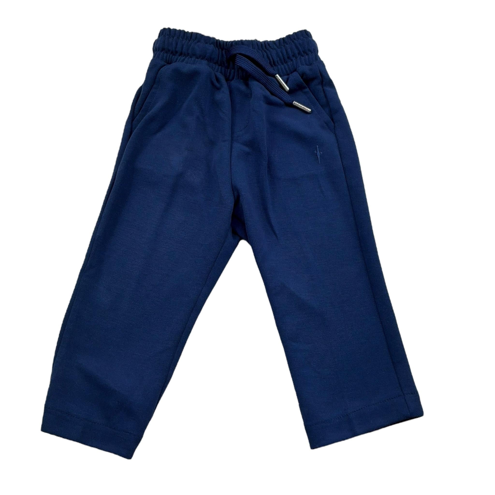 Cesare Paciotti Pantalone Tinta Unita con Elastico In Vita per Neonato PFP5151BNXX BLU CESARE PACIOTTI 