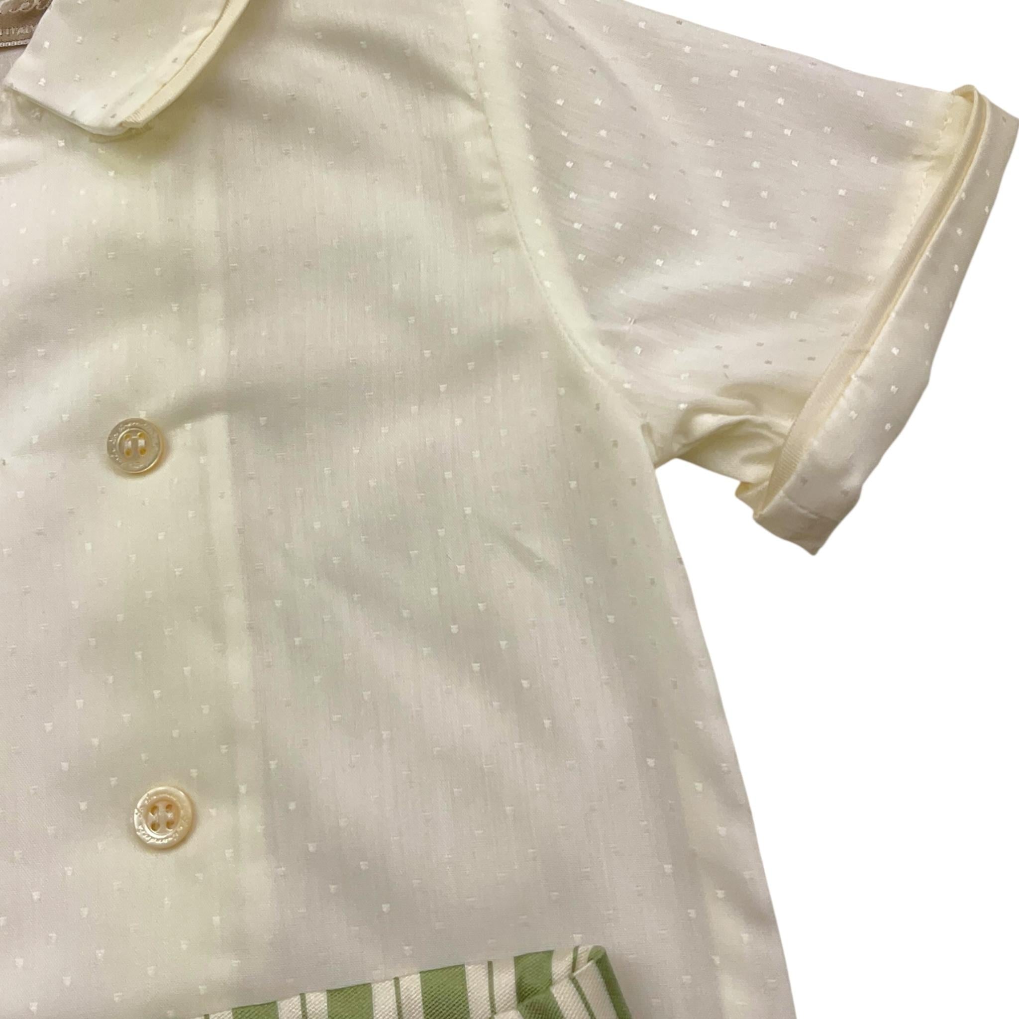 La Stupenderia Completo 2 Pezzi Camicia-Bermuda per Neonato CCCT67 BIANCO LA STUPENDERIA 