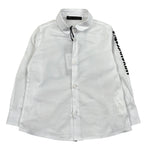 Daniele Alessandrini Camicia Manica Lunga Tinta Unita con Stampa per Neonato 1295C00110 BIANCO DANIELE ALESSANDRINI 