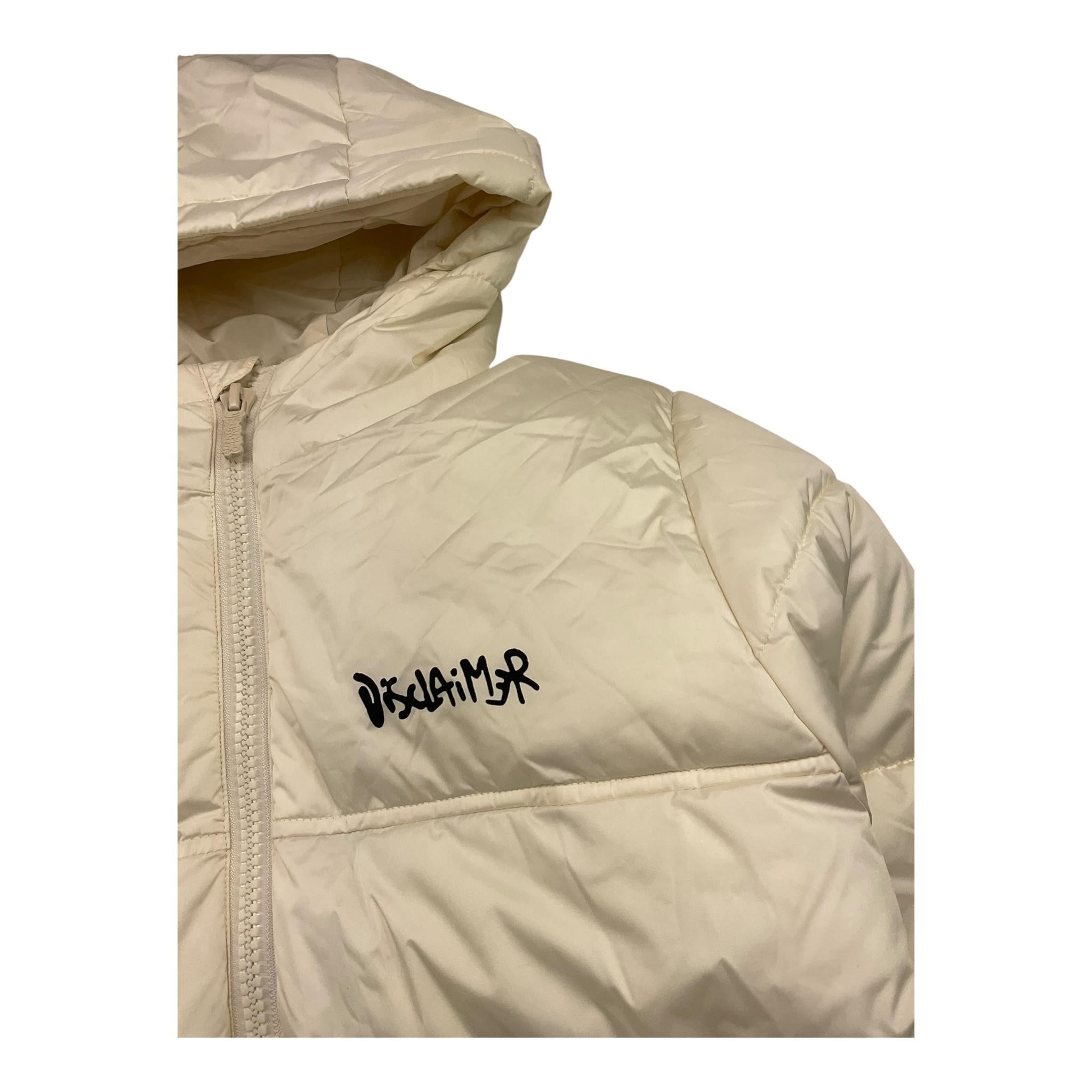 DISCLAIMER giubbino tinta unita con cappuccio e logo Panna per Bambino 24IDK58210XX PANNA DISCLAIMER 