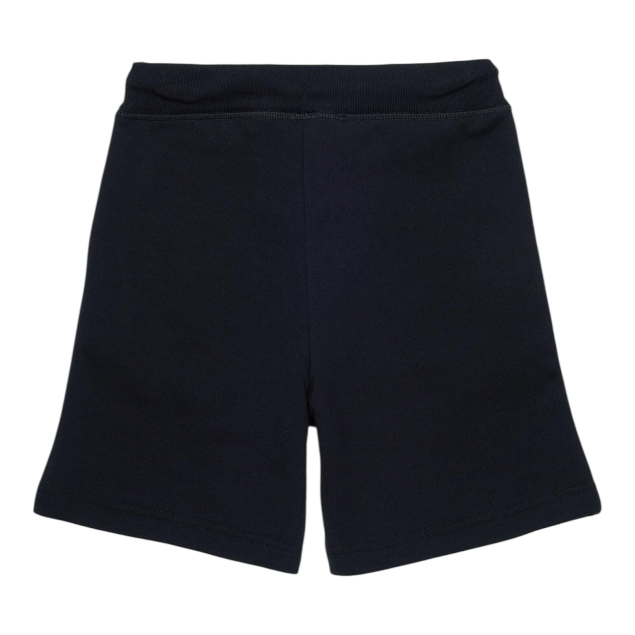 Dsquared2 Bermuda In Tuta Tinta Unita con Stampa per Bambino DQ2738XXX NERO DSQUARED2 