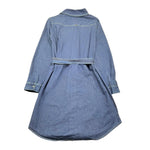 DIXIE abito in denim tinta unita con cintura Blu per Bambina AB52010G67 BLU DIXIE 