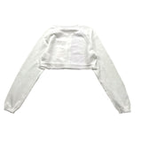 Twinset Einfarbiger Bolero mit Knöpfen Weiß für Baby Mädchen