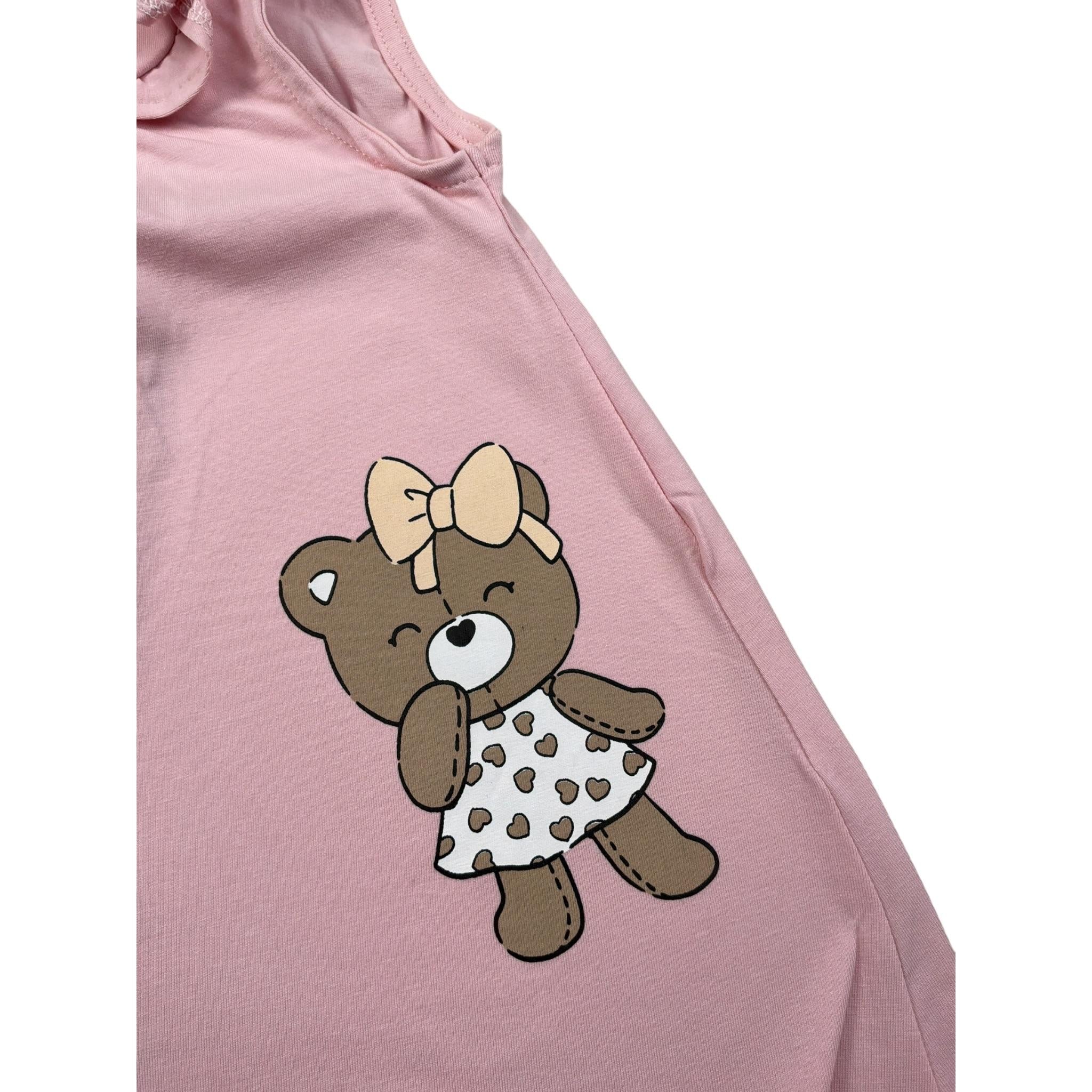 Mayoral Abito Giromanica tinta unita con Stampa Rosa per Neonata 1851 ROSA MAYORAL 