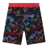 Lanvin Bermuda Einfarbig Print Fantasy Mit Kontrast Elastischem Bund Schwarz Für Jungen