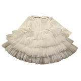 Liu Jo Abito Manica Lunga Tinta Unita con Tulle per Neonata KF1029 BIANCO LIU JO 