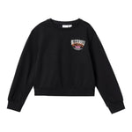 NAME IT felpa girocollo tinta unita con stampa Nero per Bambina 13233351 NERO NAME IT 