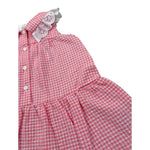 Lalalu' Abito Tinta Unita con Fantasia A Righe per Neonata VTL14P ROSA LALALU' 