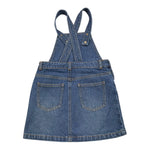 MOSCHINO salopette in denim modello gonna tinta unita con stampa Blu per Bambina HDJ03V BLU MOSCHINO 