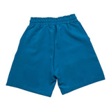 Machen Sie Bermuda einfarbig mit elastischer Taille hellblau für Neugeborene