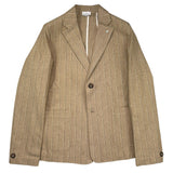 Manuel Ritz Jacke Einfarbig Streifenmuster Beige Für Jungen