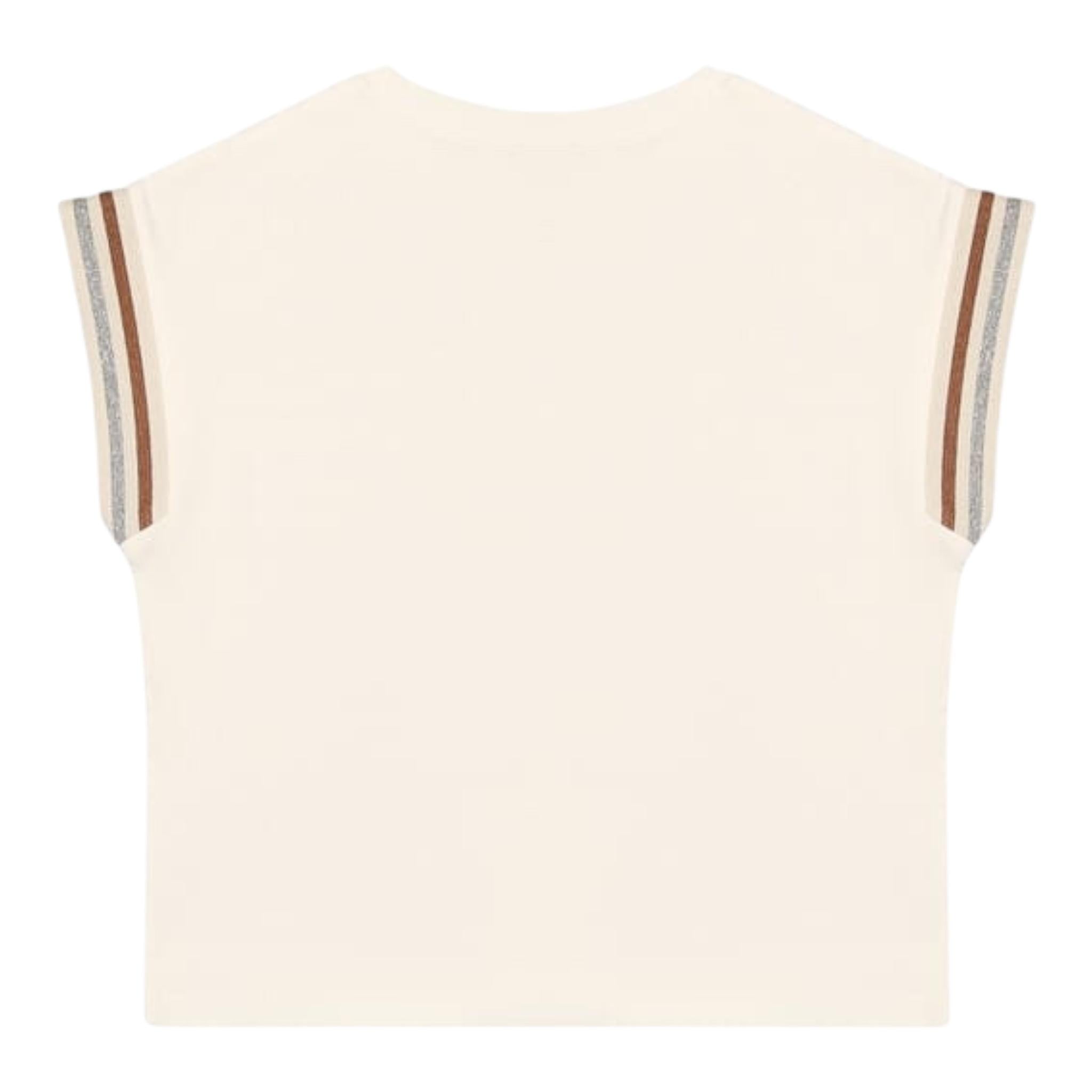 ELEVENTY t-shirt tinta unita girocollo Bianco per Bambina EU8A22 BIANCO ELEVENTY 