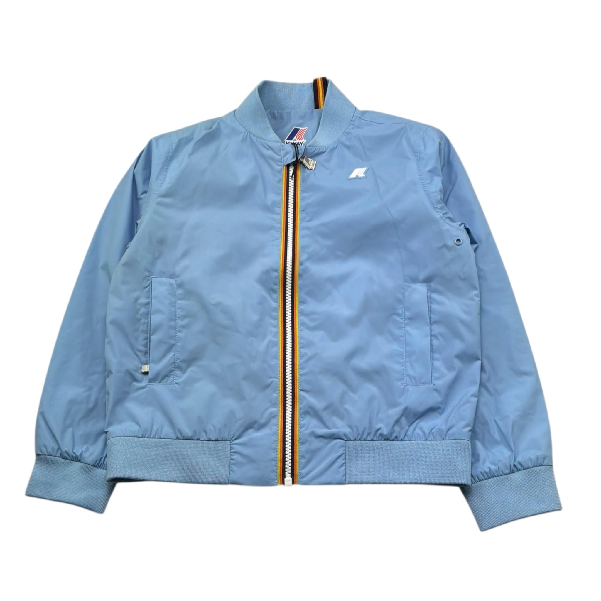 K-Way Giubbino Tinta Unita con Zip per Bambino K4138DW AZZURRO K-WAY 