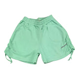 Hinnominate Einfarbige Aquagrüne Fleece-Shorts für Mädchen