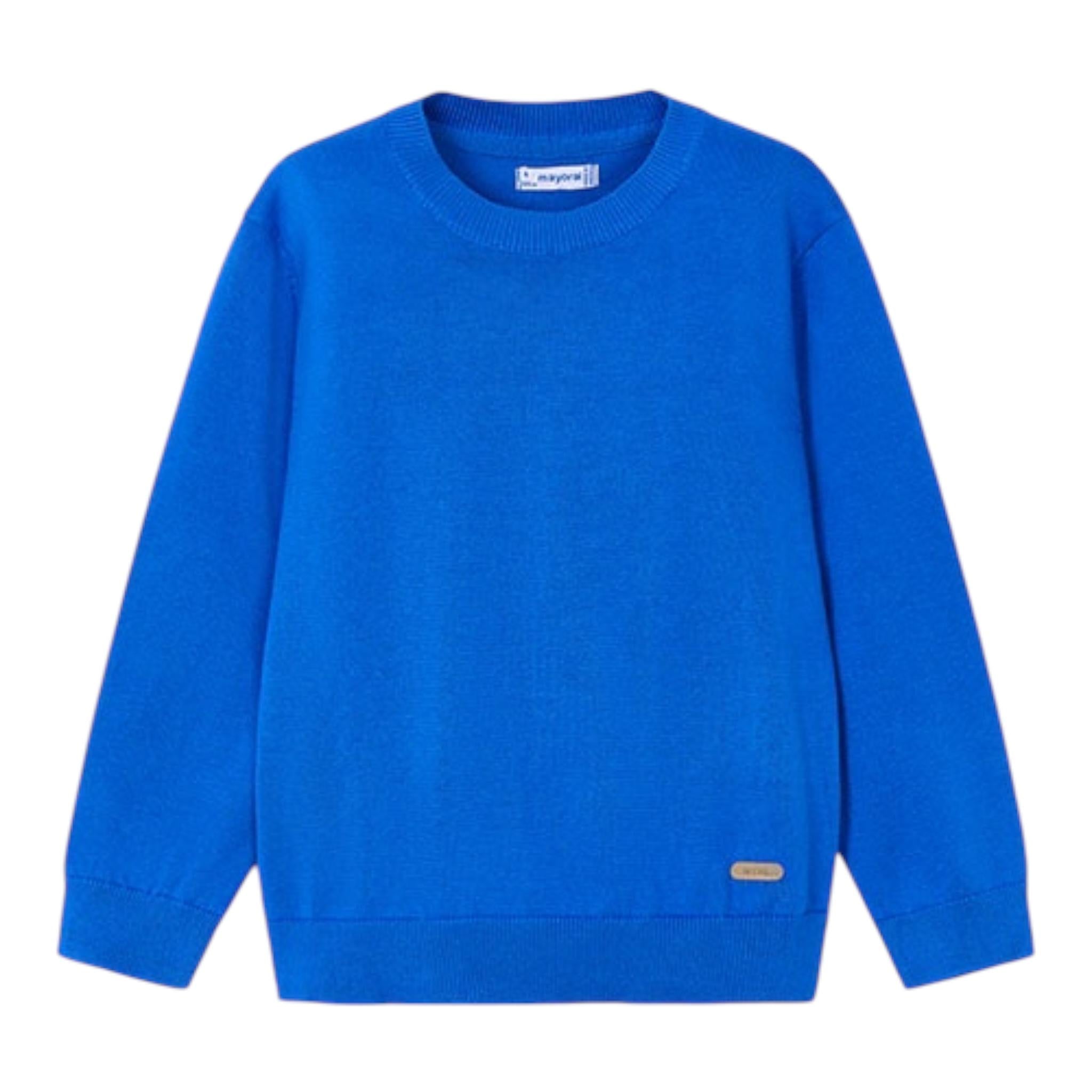 MAYORAL maglia girocollo tinta unita Cobalto per Bambino 323X COBALTO MAYORAL 