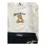 MOSCHINO completo 2pz bicolore shirt-leggins Bianco/nero per Neonata MDK03C BIANCO/NERO MOSCHINO 
