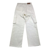 Manila Grace Plain Cargohose Weiß für Mädchen