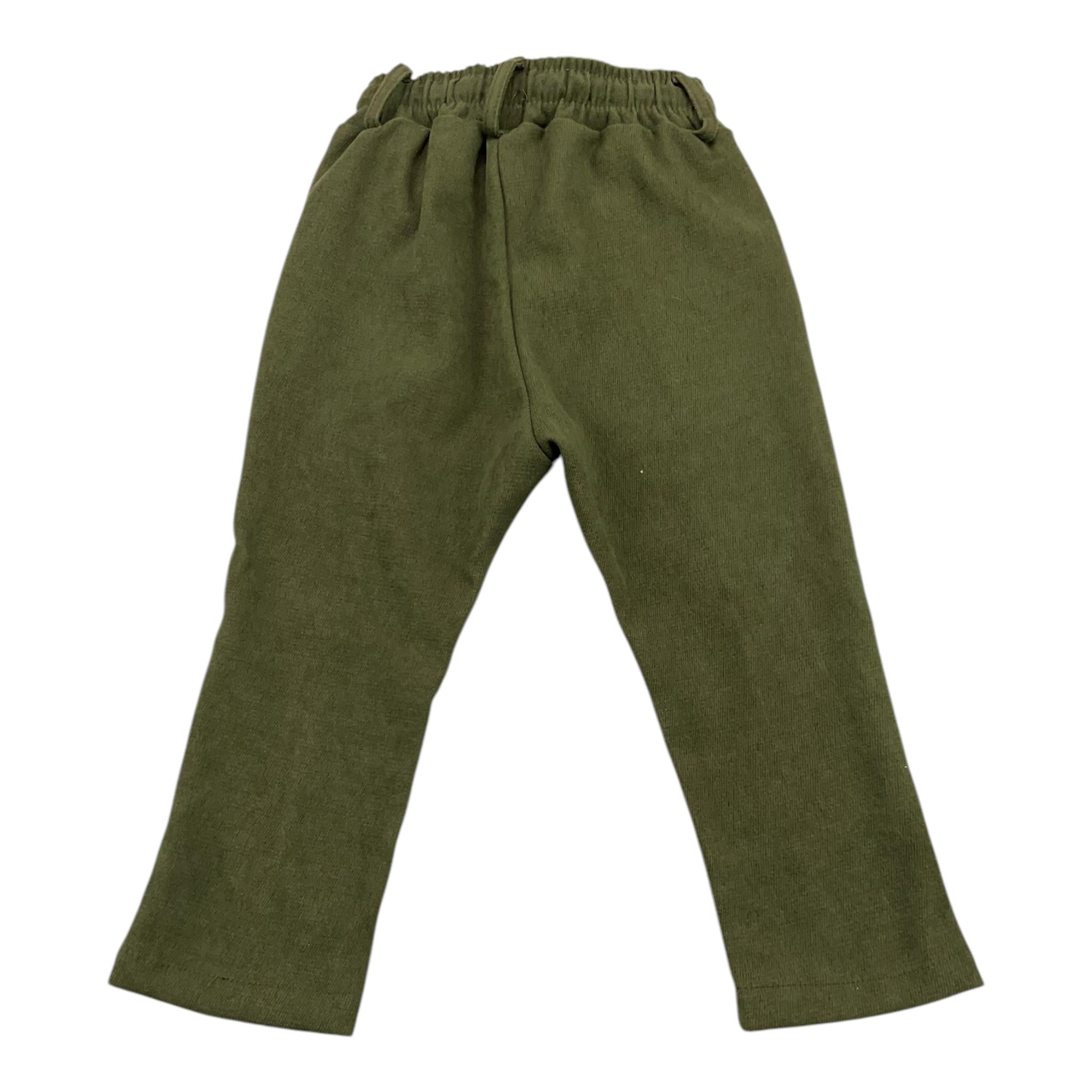 NEVER TOO pantalone tinta unita cn elastico in vita Verde per Bambino NT2153NJ VERDE NEVER TOO 