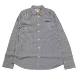 Saint Barth Camicia Manica Lunga Fantasia A Righe per Bambino AGN000100118 BLU SAINT BARTH 