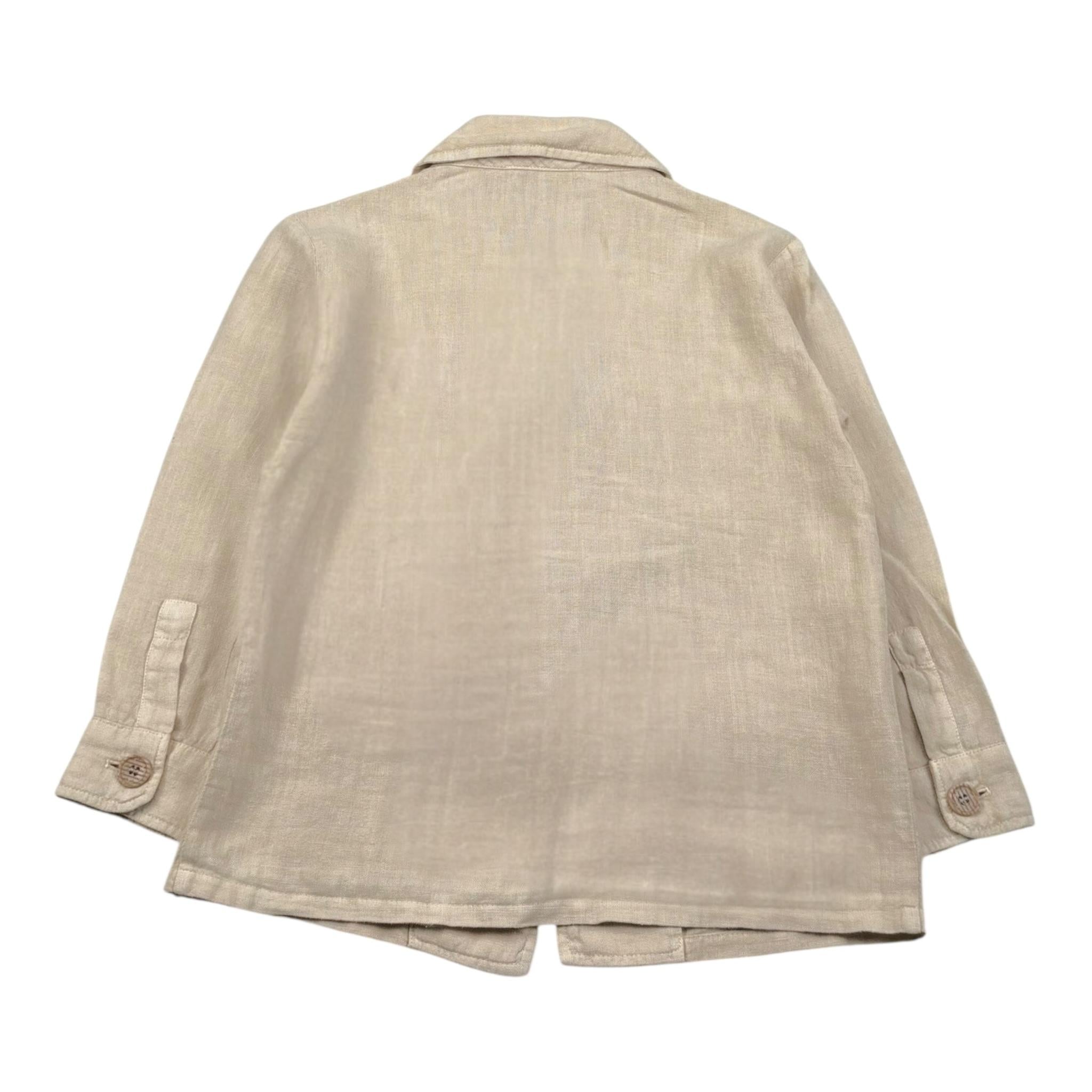 Daniele Alessandrini Camicia Tinta Unita con Tasche per Bambino 1235O1284 BEIGE DANIELE ALESSANDRINI 