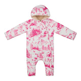 SAINT BARTH eskimo tinta unita con stampa fantasia Bianco/fuxia per Neonata GLC001 BIANCO/FUXIA SAINT BARTH 