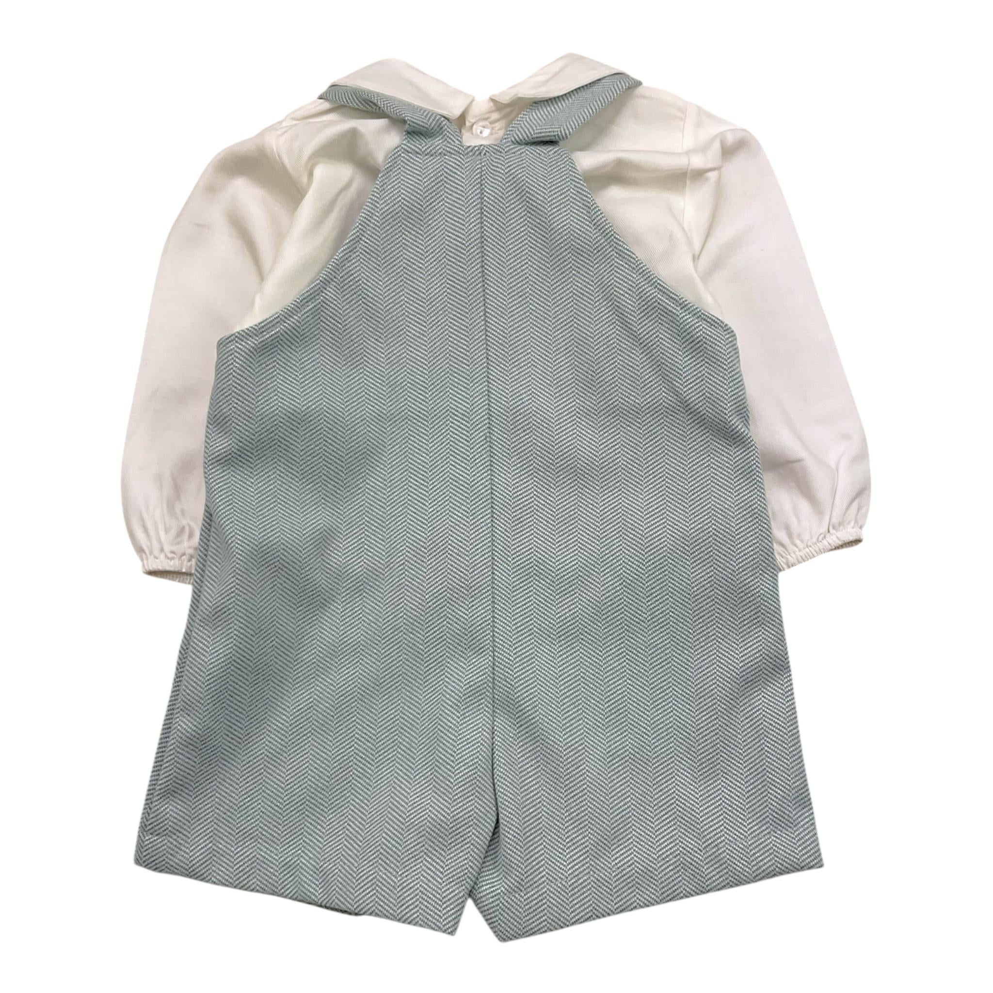 CALAMARO completo 2 pezzi camicia-salopettes Bianco per Neonato 11074XX BIANCO CALAMARO 