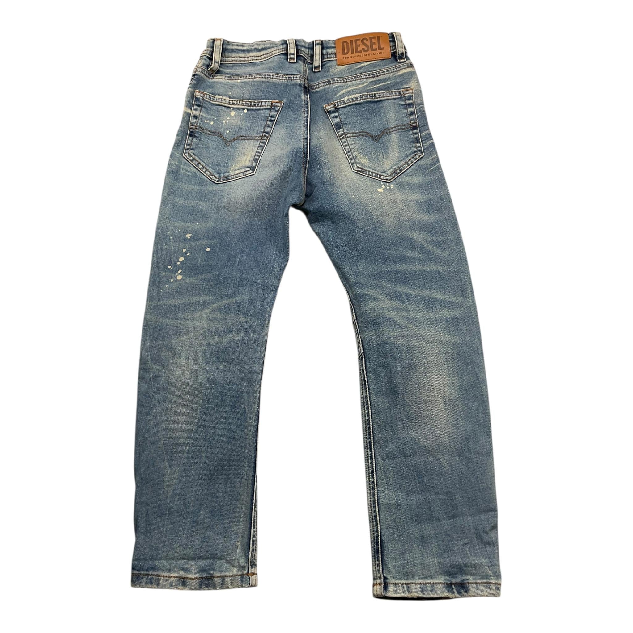 DIESEL jeans tinta unita con girovita regolabile Azzurro per Bambino 00J3RL AZZURRO DIESEL 