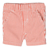 Stella Mccartney Bermuda-Streifenmuster mit elastischer Taille Rot für Neugeborene