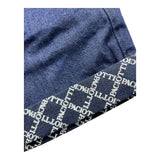 Cesare Paciotti Einfarbige Denim-Bermudashorts mit elastischem Bund Blau für Neugeborene