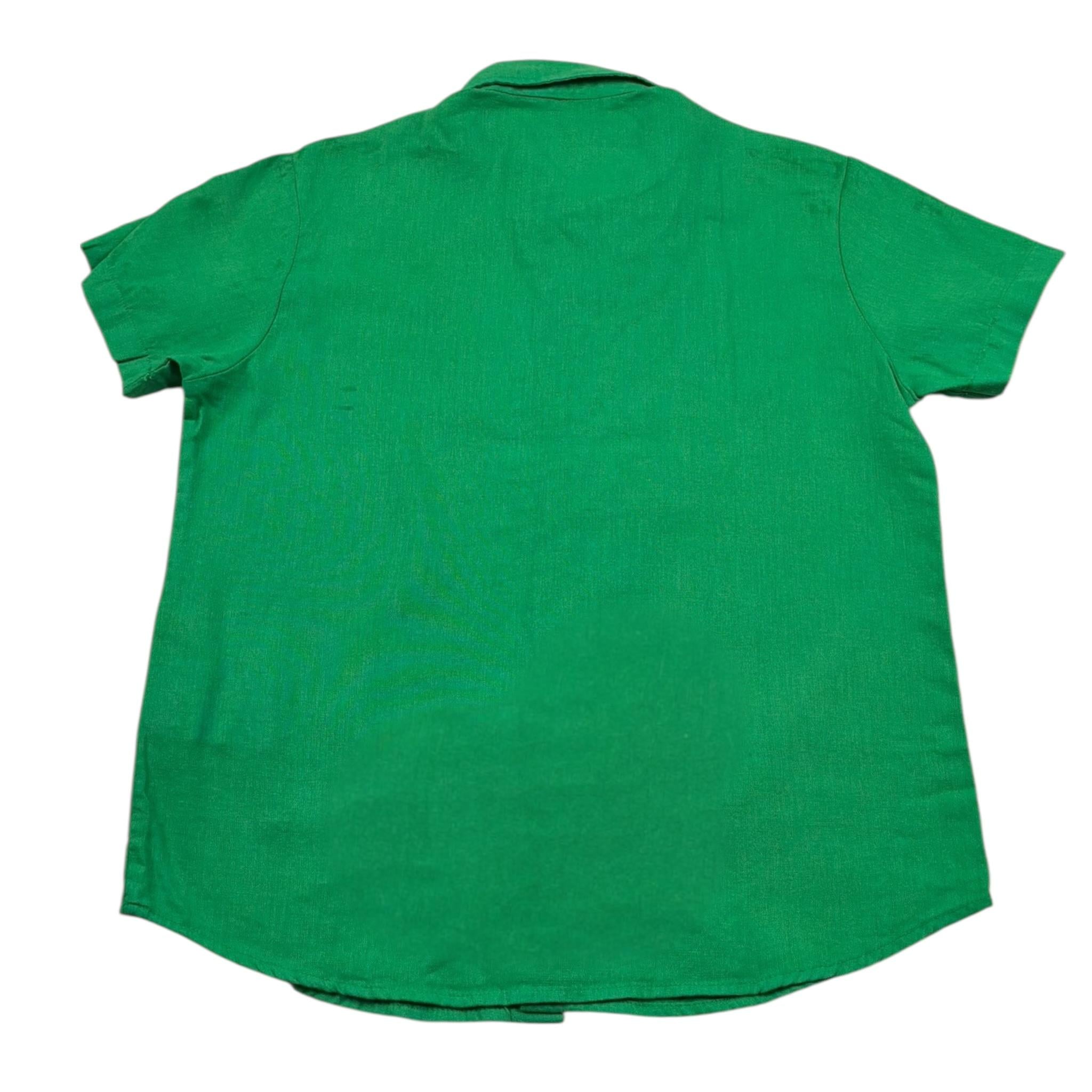 Manuel Ritz Camicia Mezza Manica tinta unita Verde per Bambino MR25733 VERDE MANUEL RITZ 