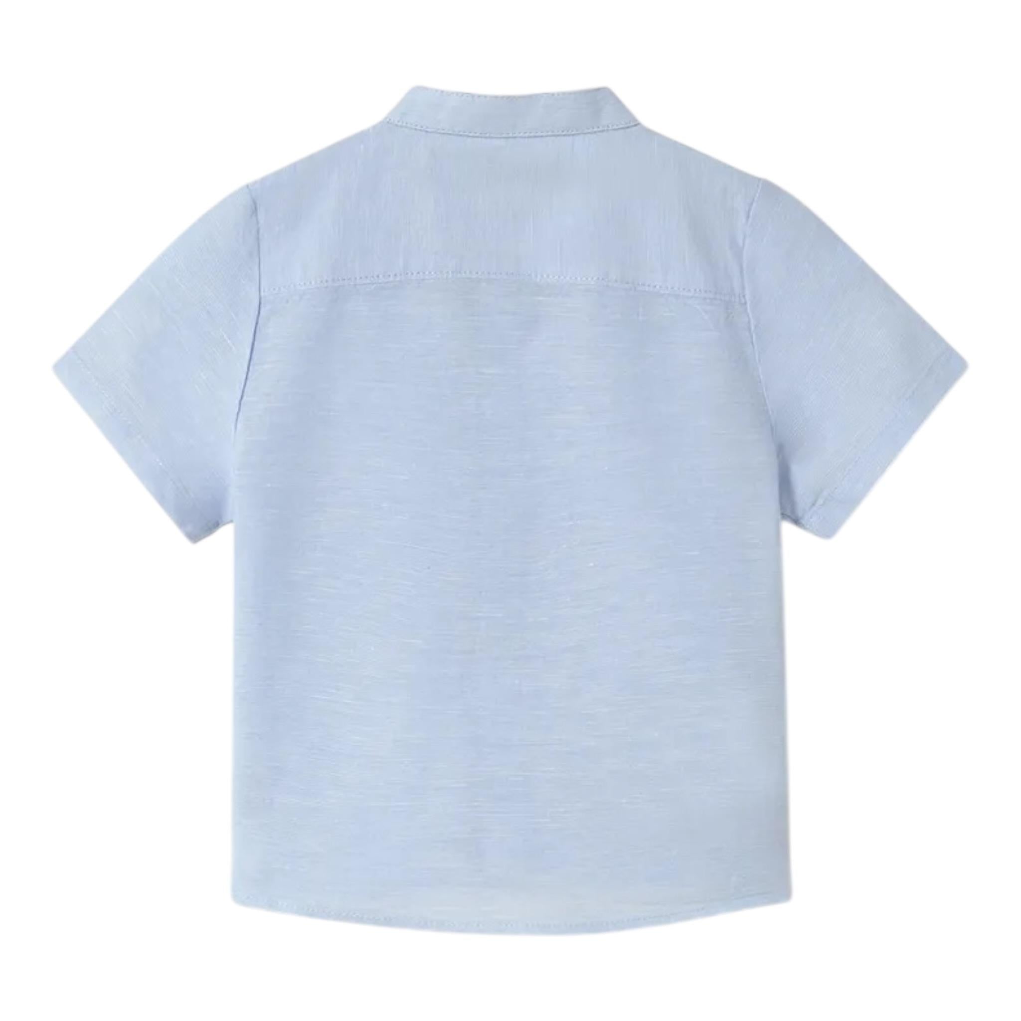 Mayoral Camicia Tinta Unita Mezza Manica per Neonato 1110 AZZURRO MAYORAL 
