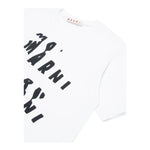 MARNI t-shirt girocollo tinta unita con stampa Bianco per Bambino M01226 BIANCO MARNI 