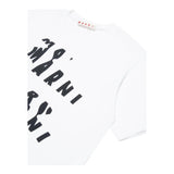 MARNI t-shirt girocollo tinta unita con stampa Bianco per Bambino M01226 BIANCO MARNI 