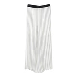 Liu Jo Pantalone Tinta Unita con Fantasia A Righe per Bambina GA5071XX BIANCO LIU JO 