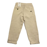 Berna Einfarbige Hose mit elastischer Taille Beige für Jungen