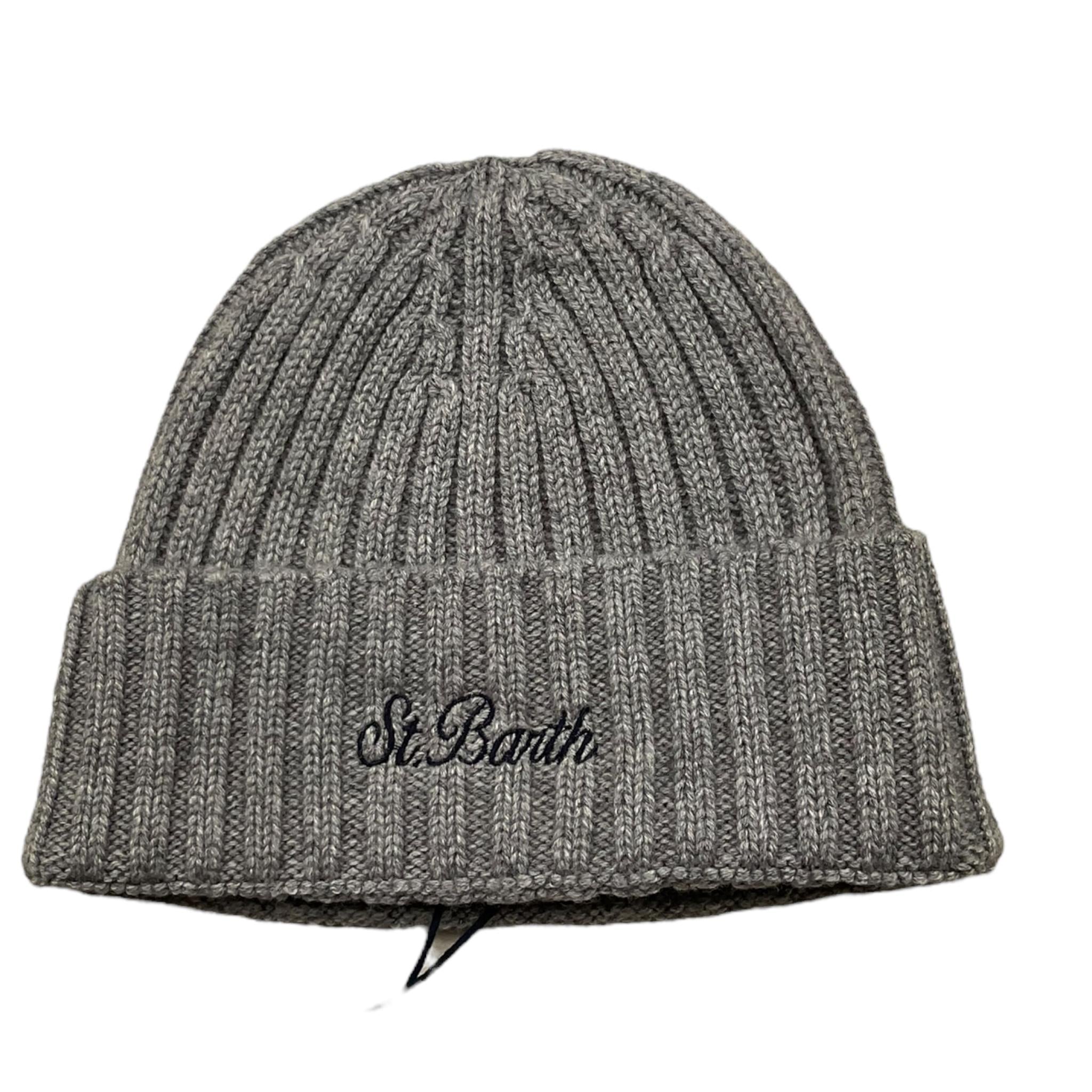 SAINT BARTH cappello tinta unita con logo Grigio per Bambino WENGEN GRIGIO SAINT BARTH 