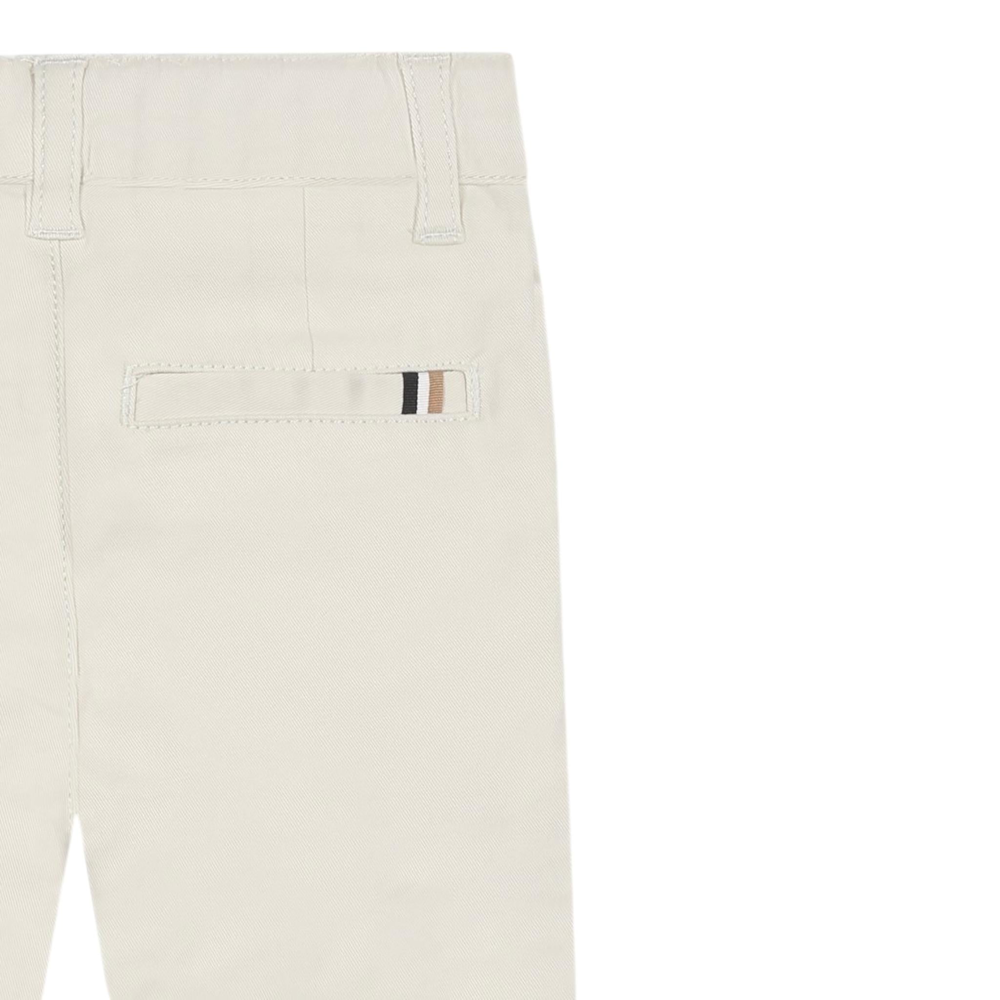 Boss Pantalone Tinta Unita con Girovita Regolabile per Neonato J52077XXX BEIGE BOSS 