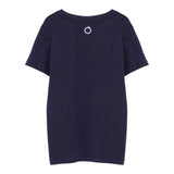 Trussardi T-Shirt Girocollo Tinta Unita con Stampa per Bambino TBP25003TSX BLU TRUSSARDI 