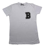 Brian Rush T-Shirt Rundhals Einfarbig Mit Print Blau Für Jungen