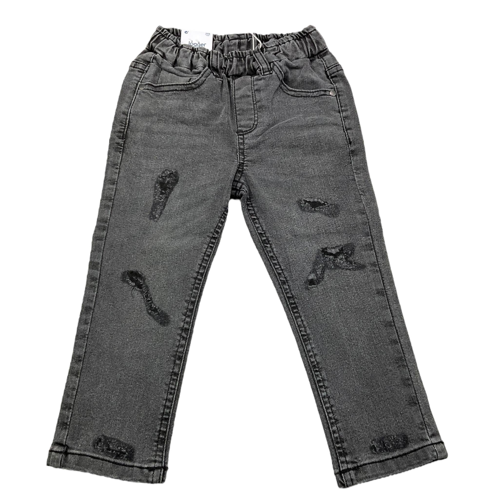 MAYORAL jeans tinta unita con elastico in vita Nero per Bambino 4538X NERO MAYORAL 