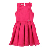 Liu Jo Einfarbiges Fuchsia Ärmelloses Kleid für Mädchen