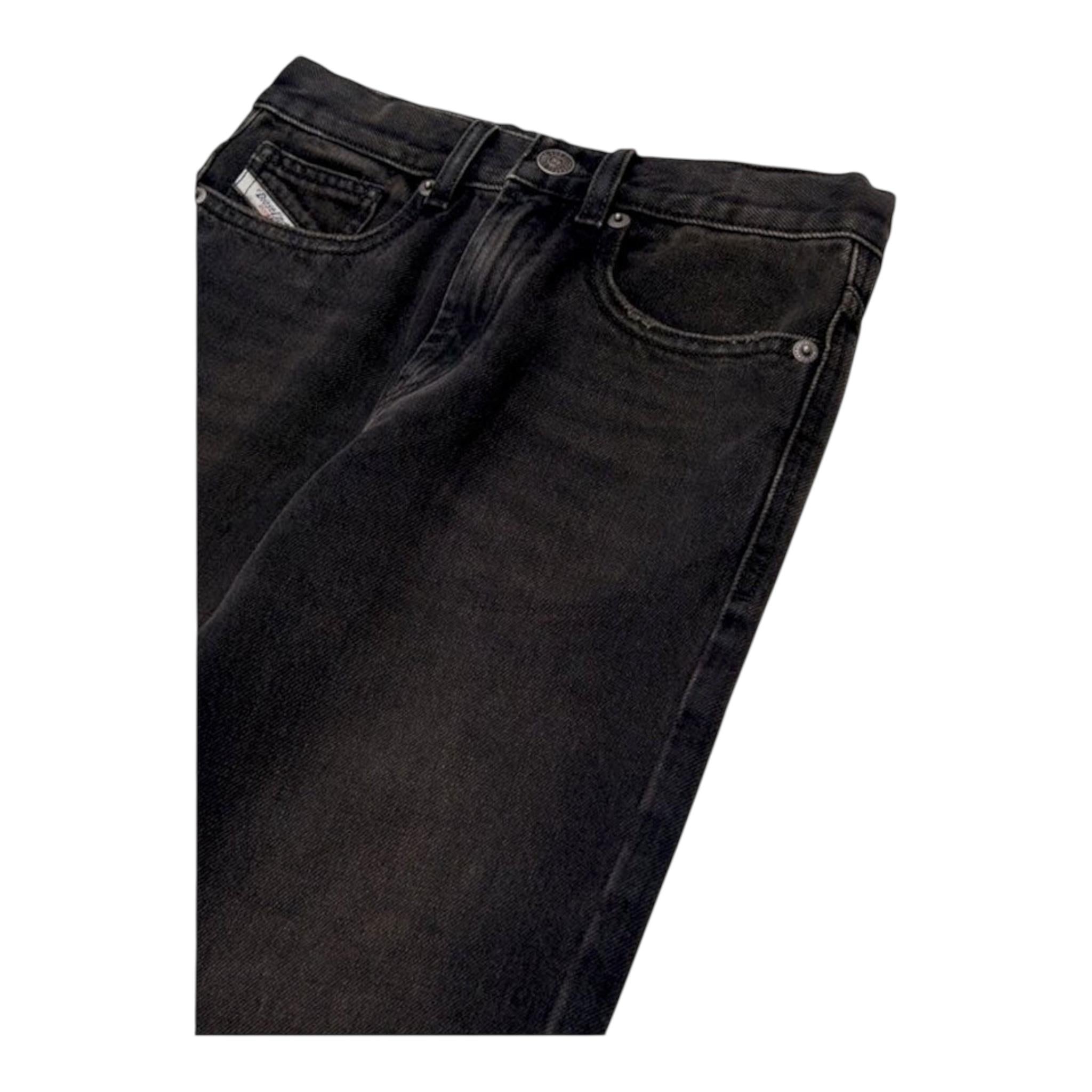 DIESEL jeans tinta unita 5 tasche Nero per Bambino J019233 NERO DIESEL 