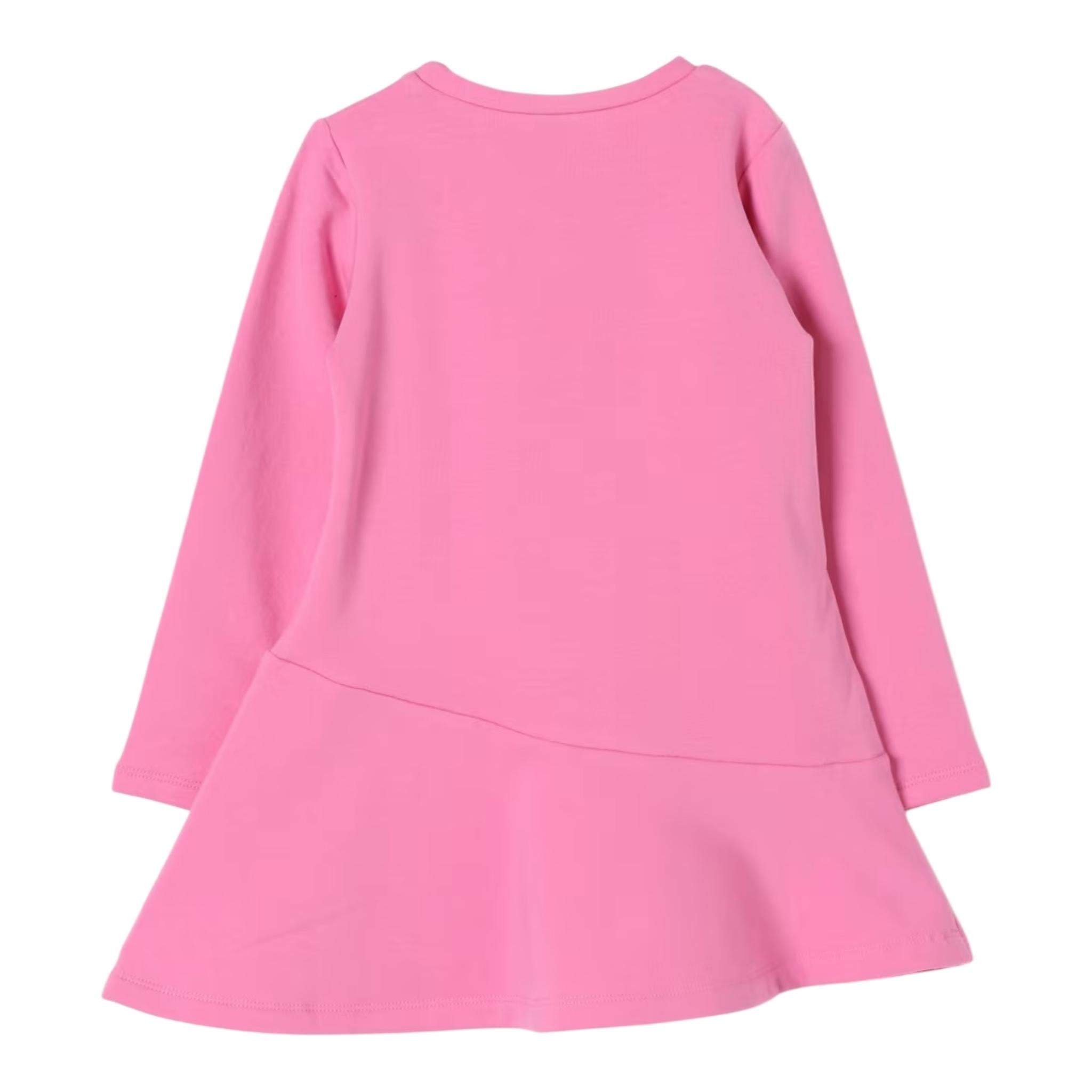 LIU JO abito modello felpa tinta unita con stampa Rosa per Bambina KF4023XXXXX ROSA LIU JO 