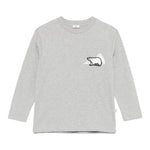 IL GUFO shirt girocollo tinta unita con stampa Grigio per Neonato A24TA350MF002 GRIGIO IL GUFO 