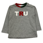 TRUSSARDI shirt girocollo tinta unita con stampa in contrasto Grigio per Neonato TIA25052TS GRIGIO TRUSSARDI 