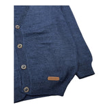 BARCELLINO cardigan tinta unita con logo Blu per Neonato 105205X BLU BARCELLINO 