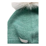 BARCELLINO cappello tinta unita con pon pon Verde per Neonato 10611 VERDE BARCELLINO 